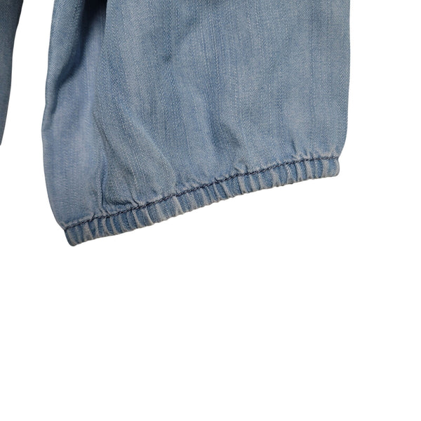 SOFT Soft Joie Blue Jean Style Knee Length Dress Key Hole Back 3/4 Sleeve Medium