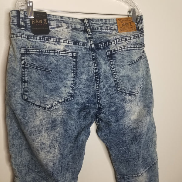 NWT RAW-X Men's Straight Leg Medium Blue Jeans Size 34/32 Standard