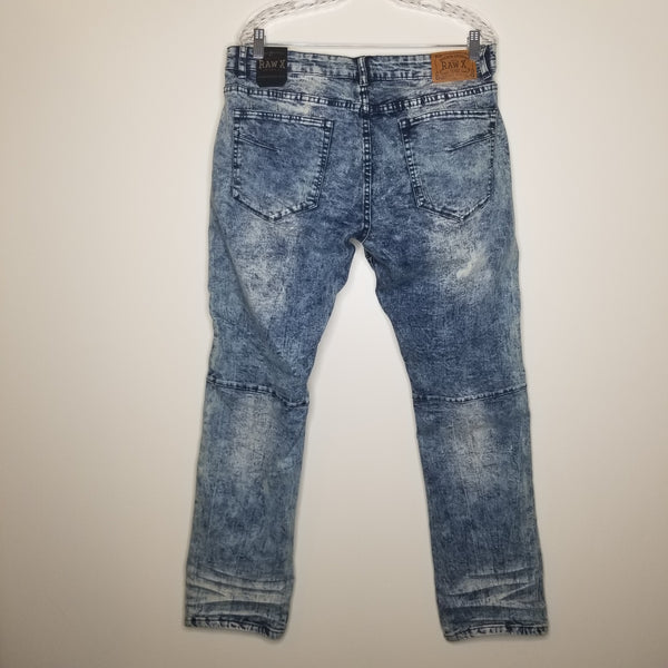 NWT RAW-X Men's Straight Leg Medium Blue Jeans Size 34/32 Standard