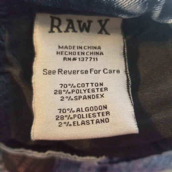NWT RAW-X Men's Straight Leg Medium Blue Jeans Size 34/32 Standard