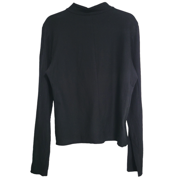 Eileen Fisher Black Zip Up Lightweight Jacket Size Medium