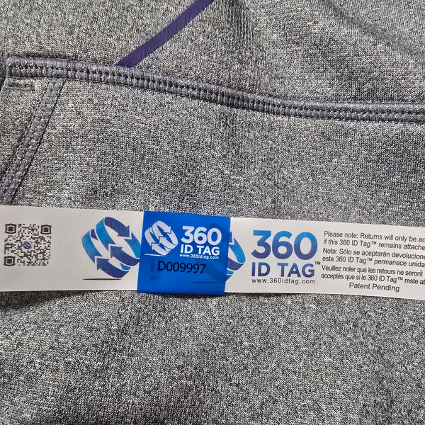 Nike Dri Fit Women's Gray Black Purple Funnel Neck Hoodie Size XL