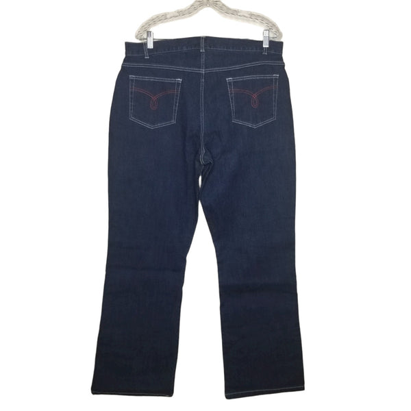 NWT SAG Harbor Sport Women's Denim Blue Jeans 5 Pockets  Size 16
