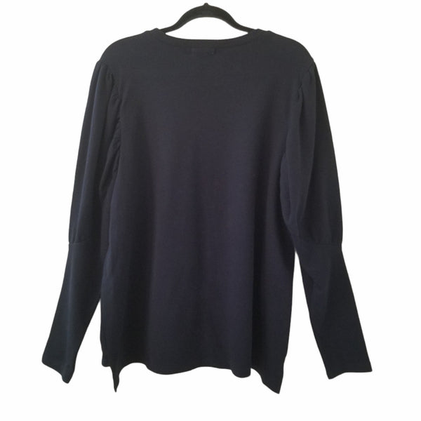 NWT Very J The Alessa Sweater Black Long Sleeve Size Medium