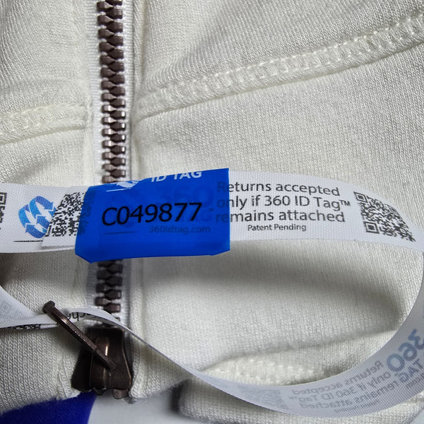 CALIA by Carrie Underwood Effortless Zip Peach White Sweatshirt Size Small