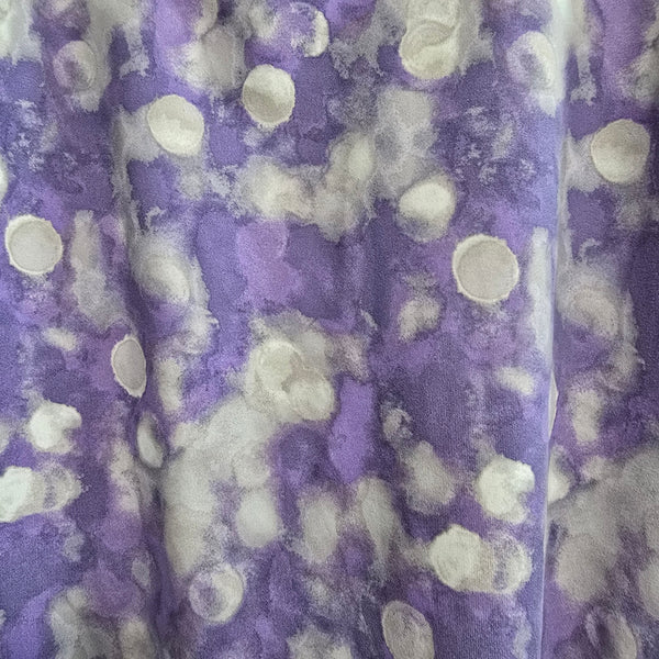 Athleta Purple Silver Polka Dots Racerback Tank Top Size Small