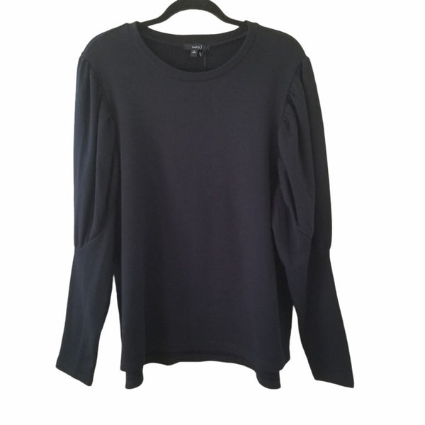 NWT Very J The Alessa Sweater Black Long Sleeve Size Medium