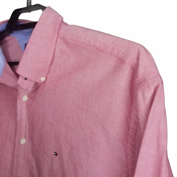 Tommy Hilfiger Red Heritage Oxford Collar Button Down Regular Fit 34-35