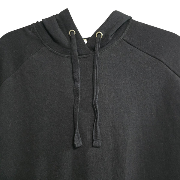 CASLON Black Hoodie Long Sleeve Flounce Above the Knee Dress Size XS