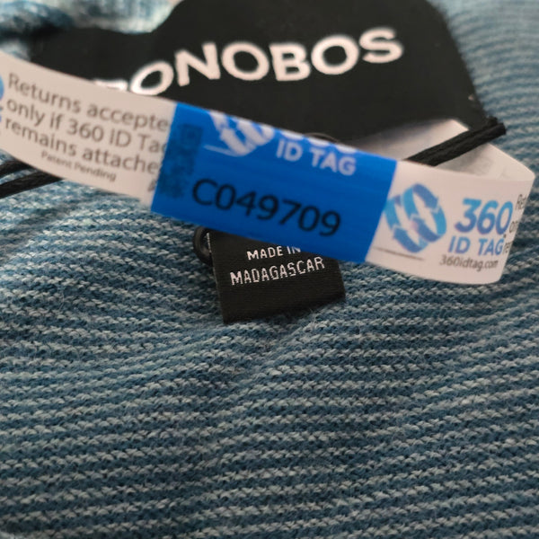 NWT BONOBOS Men's Slim Topaz Feeder Stripe Long Sleeve Shirt Size XXL