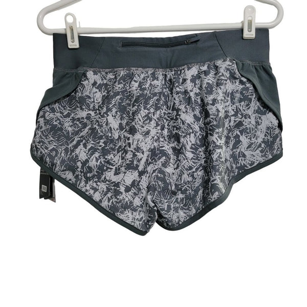 Under Armour Heat Gear Women's Gray Fitted Running Shorts Pockets Size Small