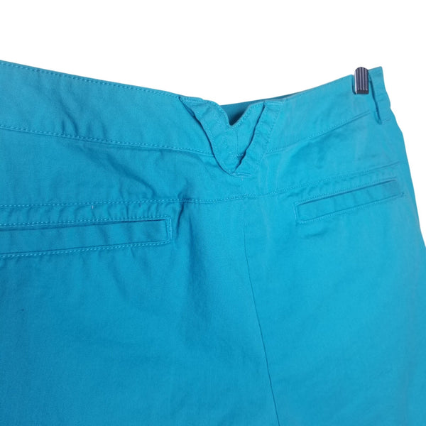 Columbia Women's Turquoise Blue Shorts Pockets Belt Loops Size 8