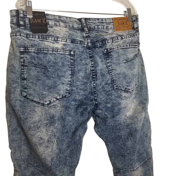NWT RAW-X Men's Straight Leg Medium Blue Jeans Size 34/32 Standard