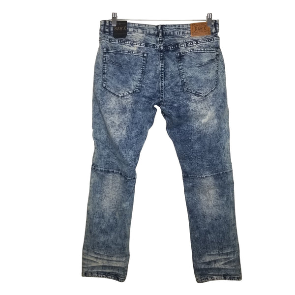 NWT RAW-X Men's Straight Leg Medium Blue Jeans Size 34/32 Standard