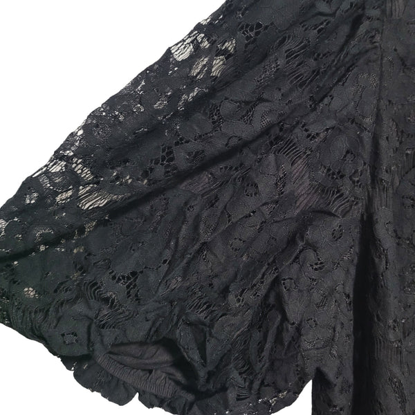 NWT City Chic Black Nora Lace Mini Dress Pockets Large 20