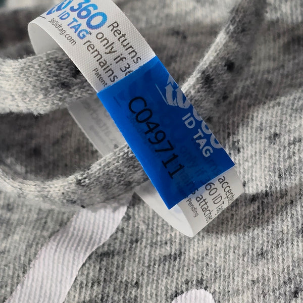 Victoria's Secret Pink Gray Space Dye Crop Sweatshirt Open Cross Back Size Small