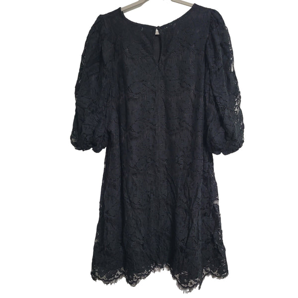 NWT City Chic Black Nora Lace Mini Dress Pockets Large 20