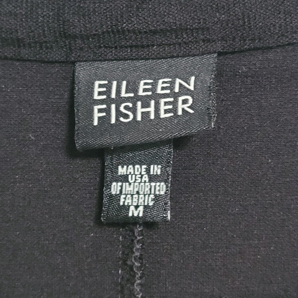 Eileen Fisher Black Zip Up Lightweight Jacket Size Medium