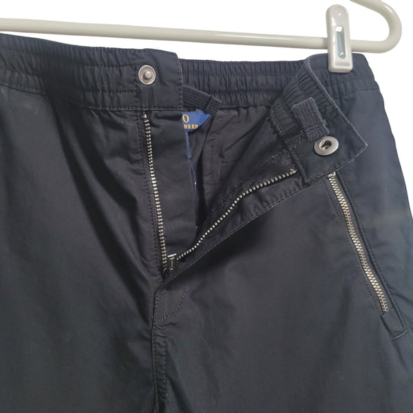 NWT POLO Ralph Lauren Cotton Poplin Jogger Pants Black Boys Large 14-16