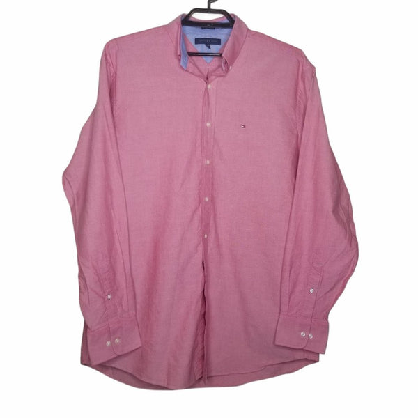 Tommy Hilfiger Red Heritage Oxford Collar Button Down Regular Fit 34-35