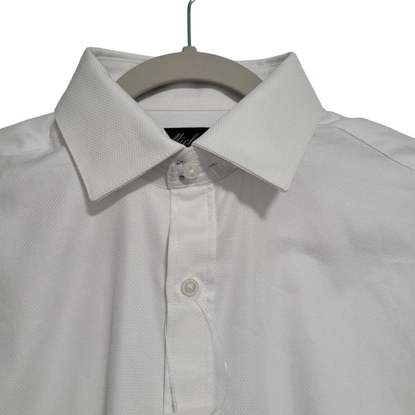 NWT Michelson's of London White Tuxedo Shirt Slim Fit Medium