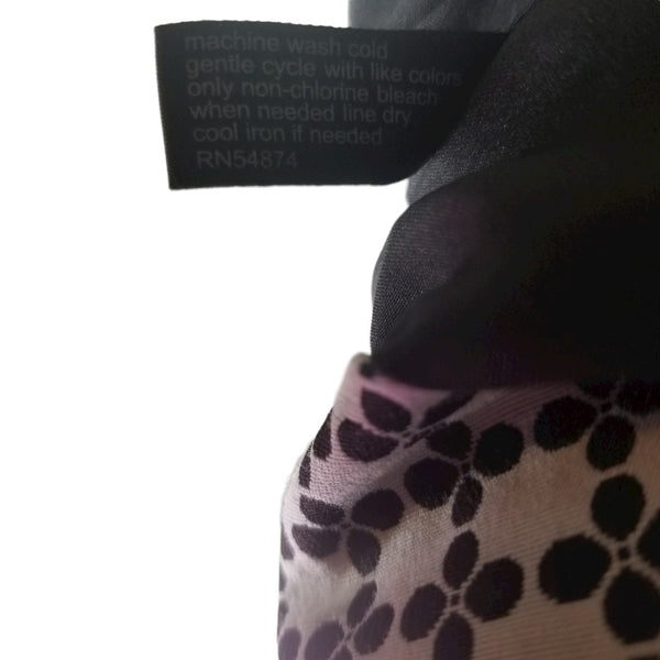 The Limited Black White Ying Yang Pencil Skirt Left Side Zip Clasp Size 4