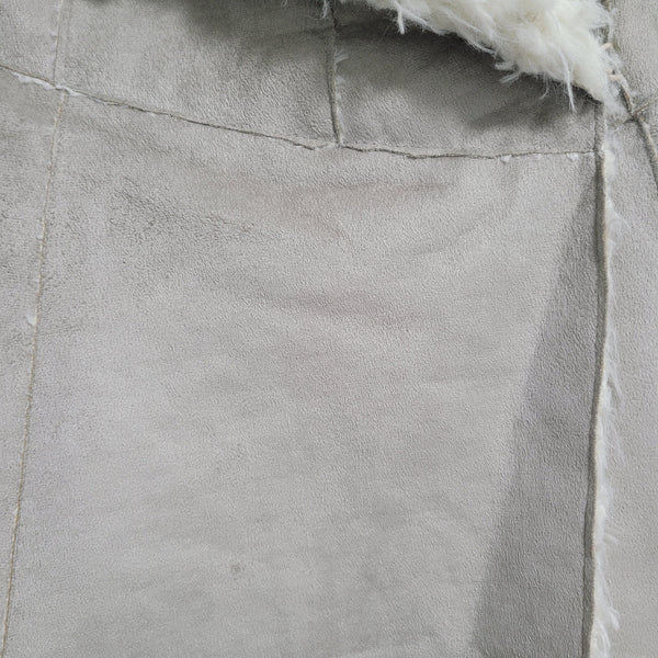 NWT JKT Vegan Sheepskin Vest Anthropologie Tan Pockets Hook and Eye Size XS