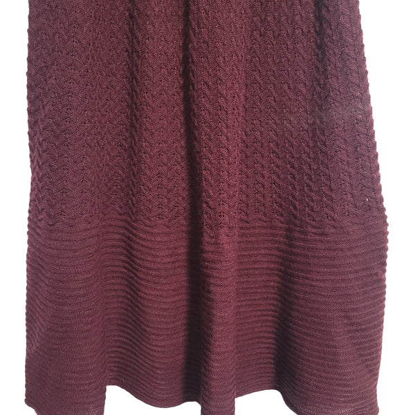 BB Dakota Adison Burgundy Sleeveless Textured Mini Dress Size Small