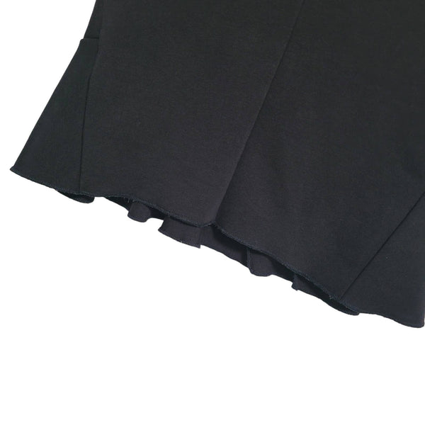 J. Crew Black Peplum Ruffle Short Sleeve Blouse Size XXS