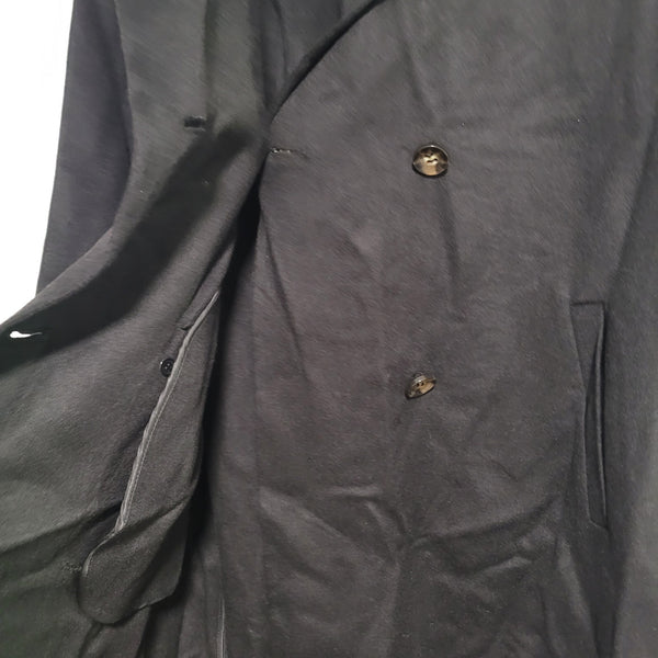 NWT Vince Camuto Black Double-Breasted Trench Coat Large