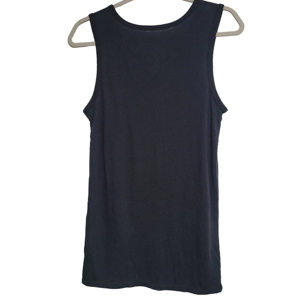 Nike The Nike Tee Black Swoosh Athletic Cut Tri Blend Tank Size XS