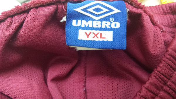 UMBRO Burgundy Running Gym Shorts Size YXL