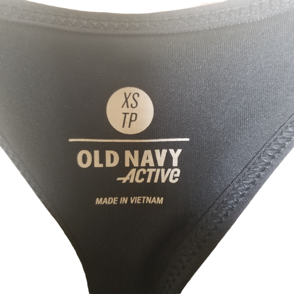 Old Navy NWT Active Black Jack Comp Run Sports Bra Size XS –