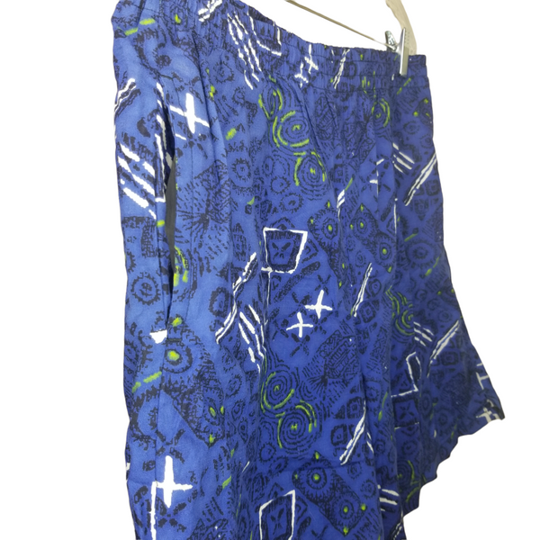 Vintage California Shores NWT Men's Blue Green White Patterned Swimming Trunks Size XL