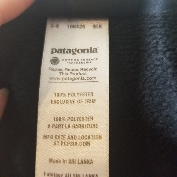 Patagonia Men's Black Fleece Vest Zip Up Collar Pockets Size XXL
