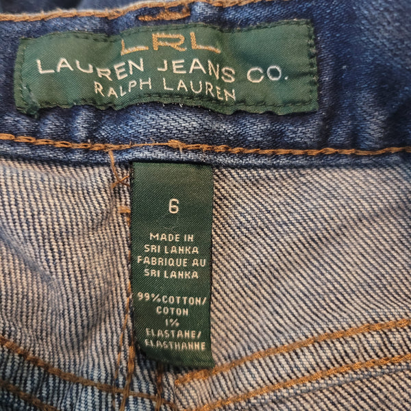 Lauren Ralph Lauren Cropped Blue Jean Size 6