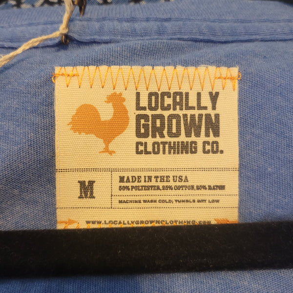 Local Grown Clothing Co. Blue Short Sleeve T-Shirt Size Medium