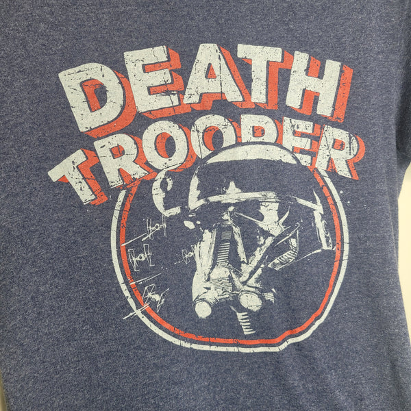 Star Wars Fifth Sun Death Trooper Blue Short Sleeve T-Shirt Size Small