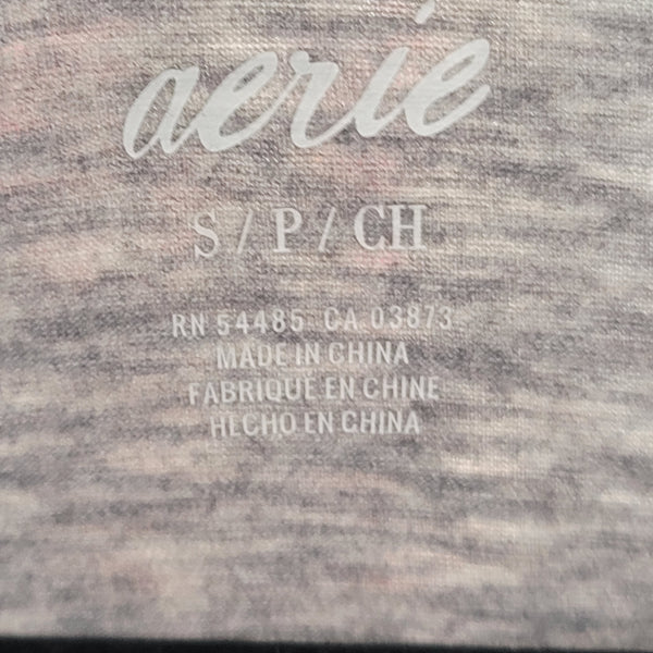 Aerie Gray Short Sleeve T-Shirt Single Taken Building An Empire Size Small