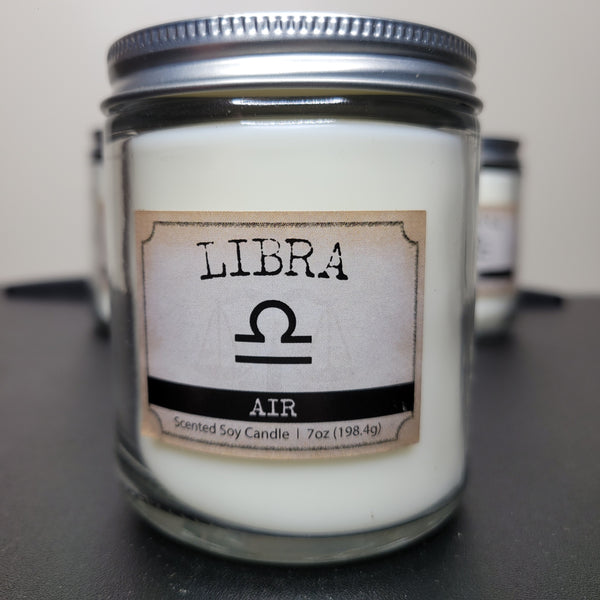 Zodiac Libra Air Lilac Breeze 7 oz Set of 3 Scented Soy Candles Bundle