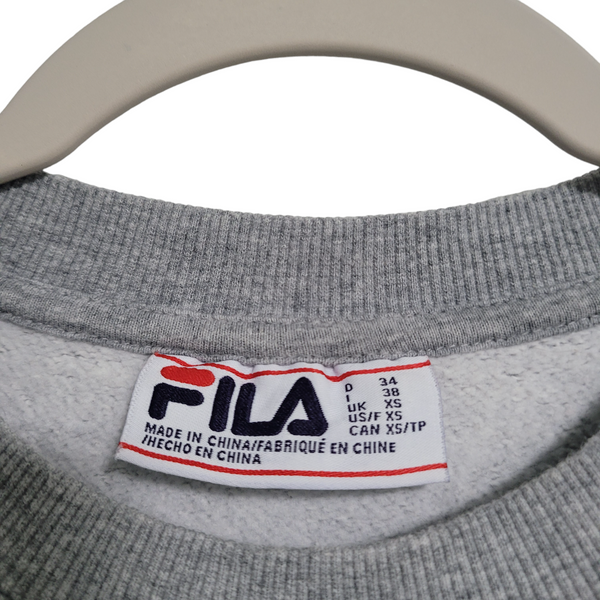 FILA BIELLA ITALIA Unisex Gray Crew Neck Sweatshirt Size XS