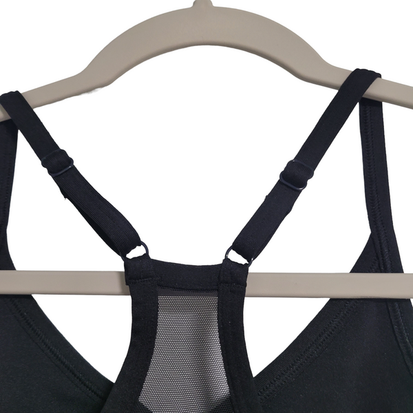 PINK Victoria's Secret Black Lightly Lined Sport Bra Adjustable Straps Size XS
