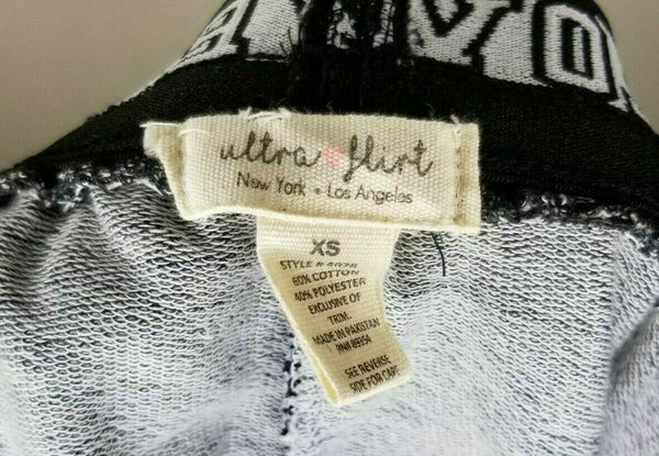 NWT Ultra Flirt Dark Gray Shorts Drawstring "Cali Love Cali 78" Pockets Size XS