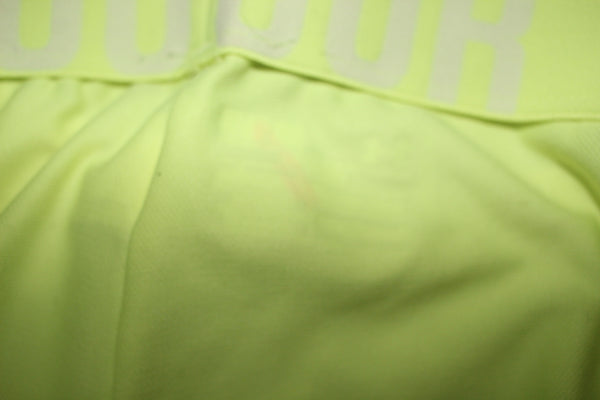 Under Armour Heat Gear Shorts Neon Yellow Elastic Waist Drawstring Size Med