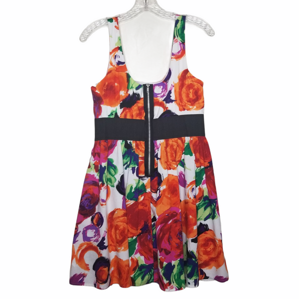 AUW As U Wish Junior's Multicolored Floral Sleeveless Dress Size 11