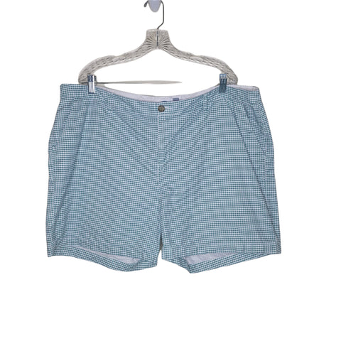 Old Navy Green Gingham Shorts Pockets Belt Loops Size 20