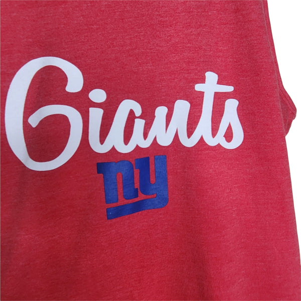 NFL Team Apparel NY GIANTS Girls Juniors Red Tank Top Size XXL