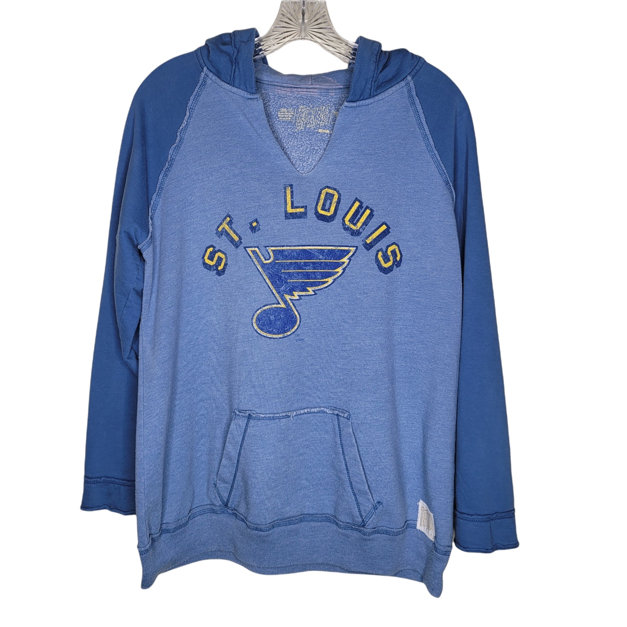 The Original Retro Brand Women's St. Louis Blue Hoodie Size Medium