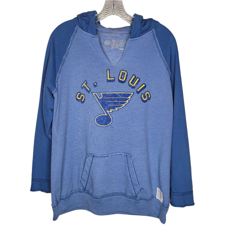 The Original Retro Brand Women's St. Louis Blue Hoodie Size Medium