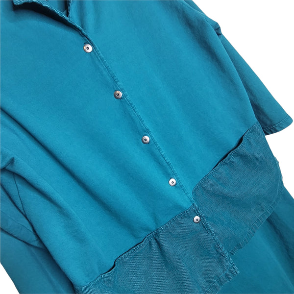 Fenini Vintage 2 Piece Green Sleeveless Dress 3/4 Sleeve Jacket Cotton Size 2X